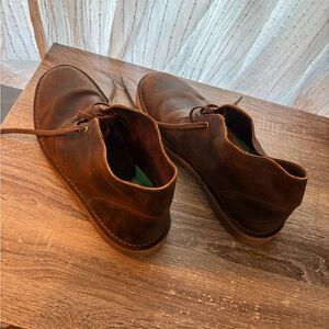 Clarks Men's Dark Brown Leather Boots